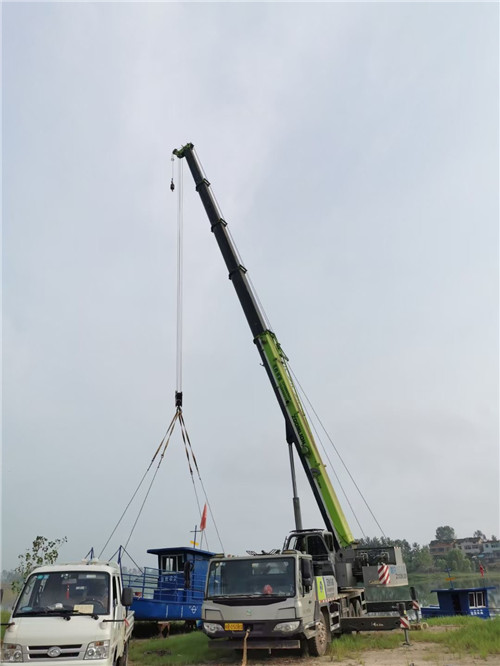 登封市桥梁建设吊装案例